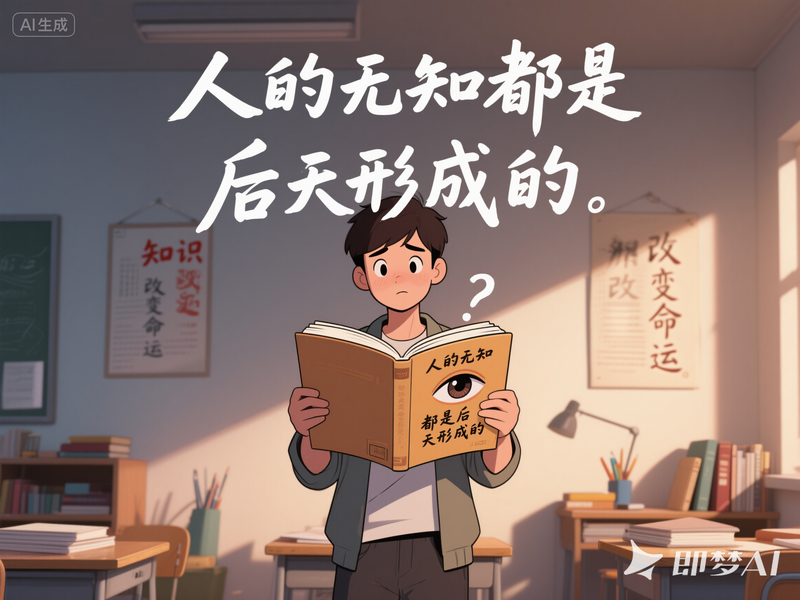 人的無知都是後天形成的